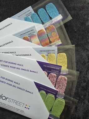 Color Street Glitter Nail Strips - Assorted Brights